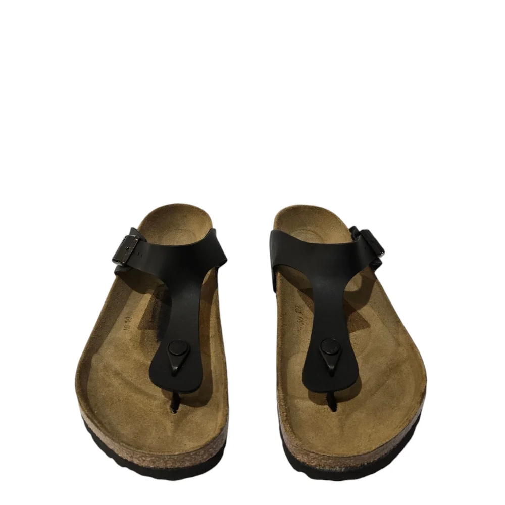 Birkenstock Gizeh Men's Black Buckle Sandals 9 - Picture 4 of 15